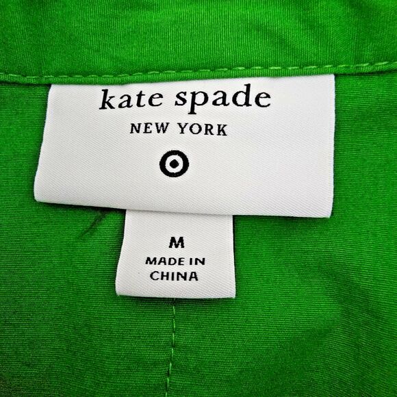Kate Spade New York Green Ruffle Shirt Dress Medium M  Target Collaboration - Picture 4 of 8